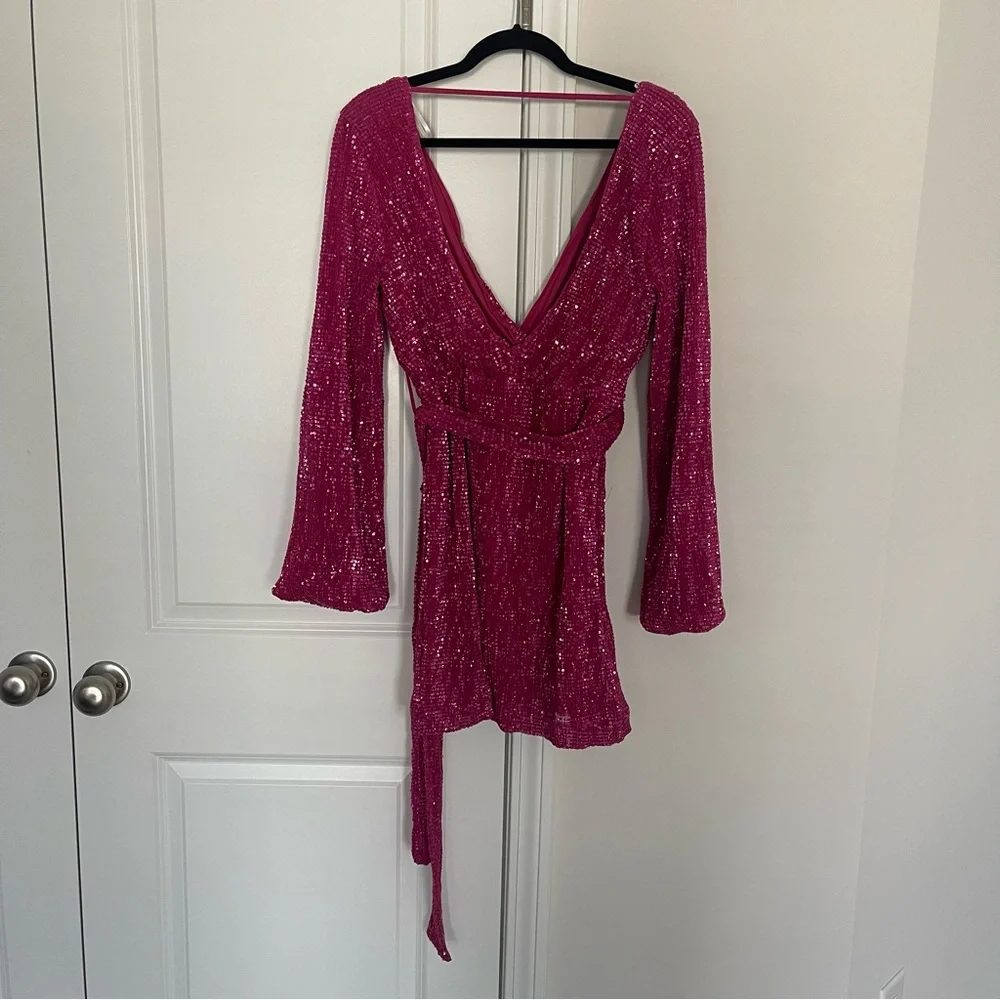 Hello Molly Pink Mini Dress - Picture 5 of 8